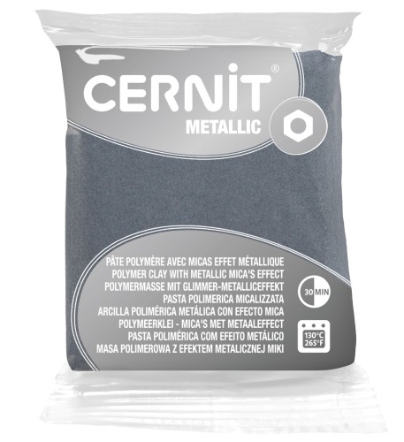 Pasta Cernit Metallic 56gr Argento