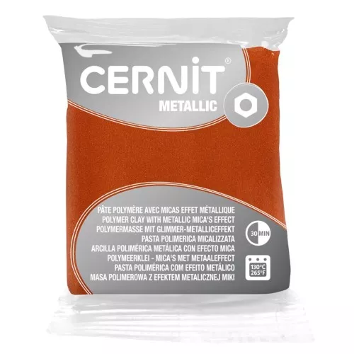 Pasta Cernit Metallic 56gr Rugine