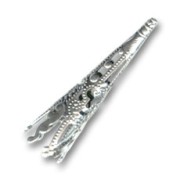 Cono filigranato mm. 9x40 Placcatura argento antico