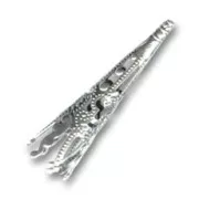 Cono filigranato mm. 9x40 Placcatura argento antico