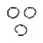 Anellini aperti rotondi 5x0.8 mm black nickel x25