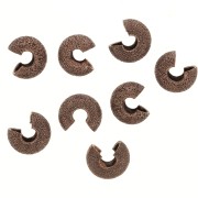 Schiaccini con finitura diamantata da 5,5 mm - Rame invecchiato x50