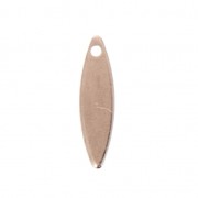 Gocce lisce 15 mm oro rosa x10