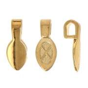 Gancio pendente da incollare 17 mm dorato con oro fino x1