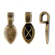 Gancio pendente da incollare mm. 17 bronzo x1