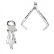 Ganci per pendenti 8 mm Placcatura argento fino x10
