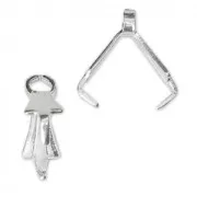 Ganci per pendenti 8 mm Placcatura argento fino x10