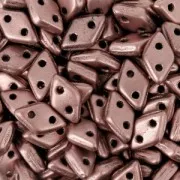 Perline in vetro Czechmates Diamond 2 fori 4x6 mm Light Copper Mat x5g
