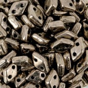 Perline in vetro Czechmates Diamond 2 fori 4x6 mm Gold Bronze x5g