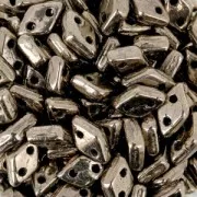 Perline in vetro Czechmates Diamond 2 fori 4x6 mm Gold Bronze x5g