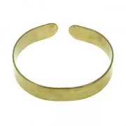 Bracciale polso piccolo in ottone grezzo 10x130 mm da decorare x1