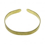 Bracciale polso piccolo in ottone grezzo 6x130 mm da decorare x1|raw }}