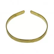 Bracciale polso piccolo in ottone grezzo 5x130 mm da decorare x1