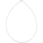 Girocollo maglia omega - 1 mm Argento 925 x42 cm