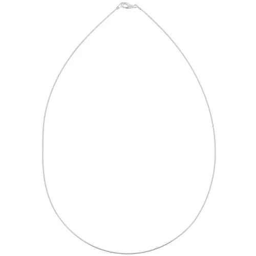 Girocollo maglia omega - 1 mm Argento 925 x40 cm
