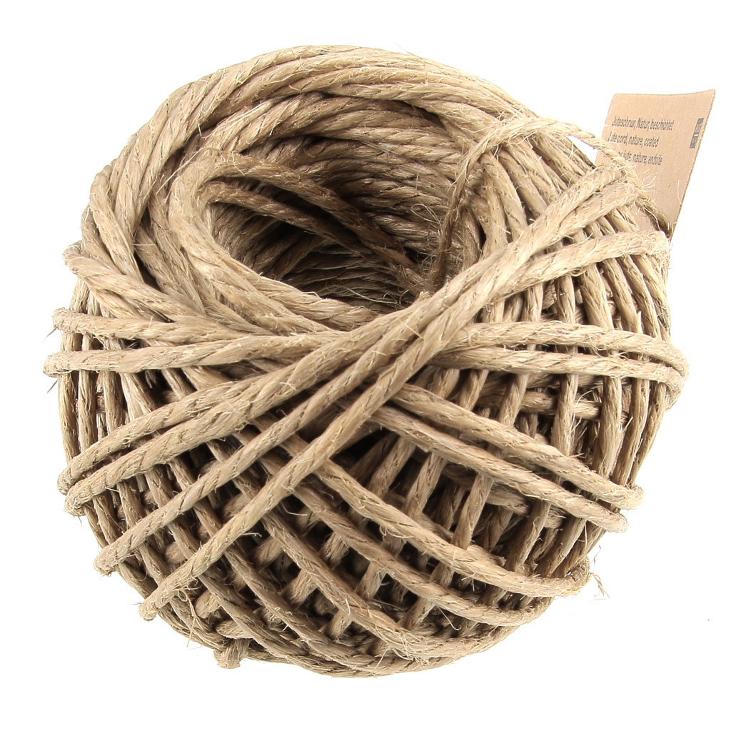 Spago di juta cerato 3 mm per uncinetto e hobbistica Naturale x 25 m -  Perles \u0026 Co