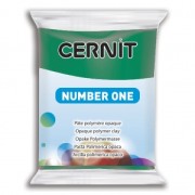 Pasta Cernit Number One opaque 56gr Verde smeraldo|raw }}