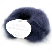 Lana Essentials Super Kid Mohair Love Silk Blu marino (n°024) x25g