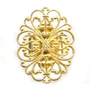 Anello stampa mm. 34x26 dorato con oro fino x1