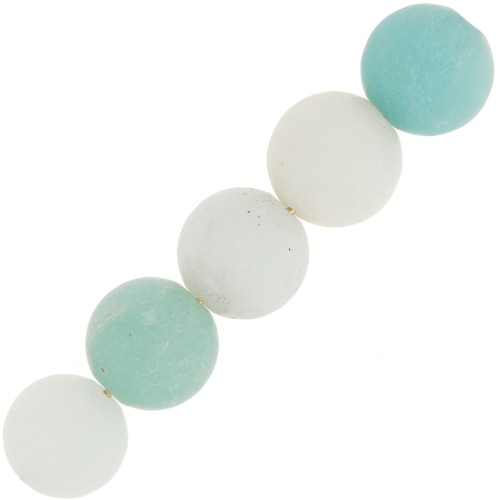 Perline Gemme 10 mm Amazonite Mat x5