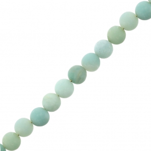 Perline Gemme 6 mm Amazonite Mat x15