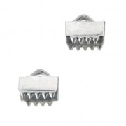 Terminali dentellati 6 mm in acciaio inox x4