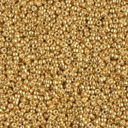 Rocaille Miyuki Duracoat 15/0 4202 - Oro galvanizzato x 100 g