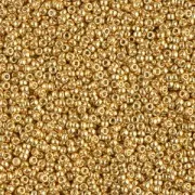 Rocaille Miyuki Duracoat 15/0 4202 - Oro galvanizzato x 100 g
