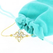 Pochette di velluto per regalo bijoux mm.100x120 Zaffiro x1