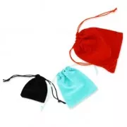 Pochette di velluto per regalo bijoux mm.100x120 Zaffiro x1