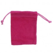 Pochette di velluto per regalo bijoux mm.100x120 Fuchsia x1