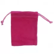 Pochette di velluto per regalo bijoux mm.100x120 Fuchsia x1
