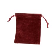 Pochette di velluto per regalo bijoux mm.70x85 Bordeaux x1|raw }}