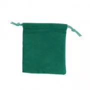 Pochette di velluto per regalo bijoux mm.70x90 Verde Abete x1