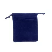 Pochette di velluto per regalo bijoux mm.70x90 Zaffiro x1
