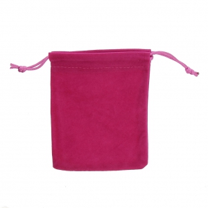 Pochette di velluto per regalo bijoux mm.70x90 Fuchsia x1