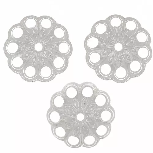 Coppette leggere 10 mm Placcatura argento fino x20