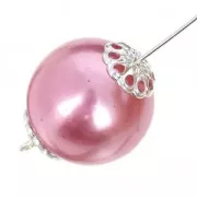 Coppette leggere 10 mm Placcatura argento fino x20