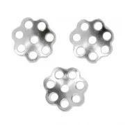 Coppette filigranate 6 mm rodiato x20