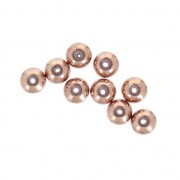 Stopper bead 3 mm con un foro di 0.5mm oro rosa x10|raw }}