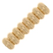 Distanziatori a rondelle Heishi 4x1.8 mm Dorato con oro fino x20