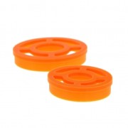 2 formine traforate per modellaggio e pasta polimerica - Ovale