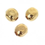 Perle quadrangolari 3 mm Dorato con oro fino x50|raw }}