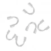 Salvafili a ferro di cavallo Placcatura argento fino x20