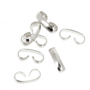 Connettori doppi 8 Quick Links 9.5x2.5 mm Placcatura argento fino x42