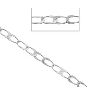 Catena grumetta mezza piatta 2,8x2,3 mm Acciaio inox x 1 m