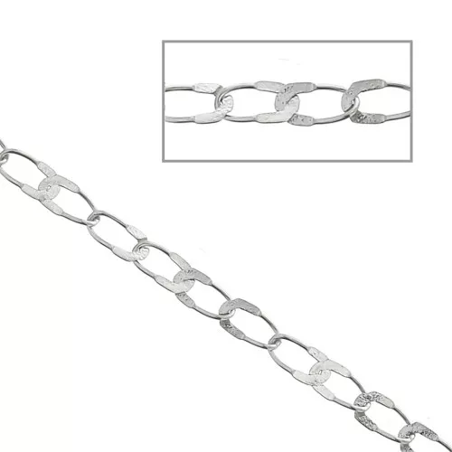 Catena grumetta mezza piatta 2,8x2,3 mm Acciaio inox x 1 m
