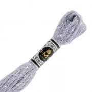 Filo da ricamo DMC Mouliné Etoile 617 Granito grigio (C318) x8m