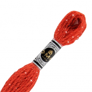 Filo da ricamo DMC Mouliné Etoile 617 Rosso (C603) x8m