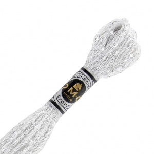 Filo da ricamo DMC Mouliné Etoile 617 Bianco (CBLANC) x8m